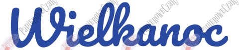Napis "WIELKANOC" 2 Dekoracje z papieru