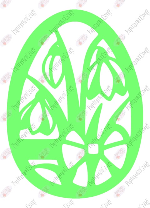 Jajko 1 Pisanka Dekoracje z papieru