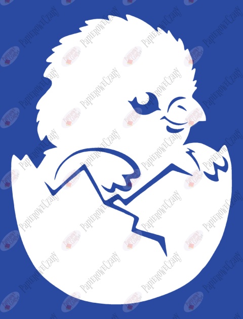 Kurczak 2 Pisklę Dekoracje z papieru