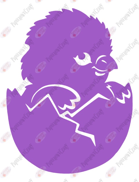 Kurczak 2 Pisklę Dekoracje z papieru