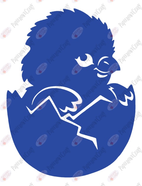 Kurczak 2 Pisklę Dekoracje z papieru