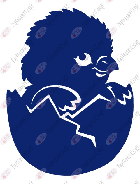 Kurczak 2 Pisklę Dekoracje z papieru