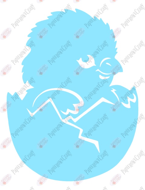 Kurczak 2 Pisklę Dekoracje z papieru