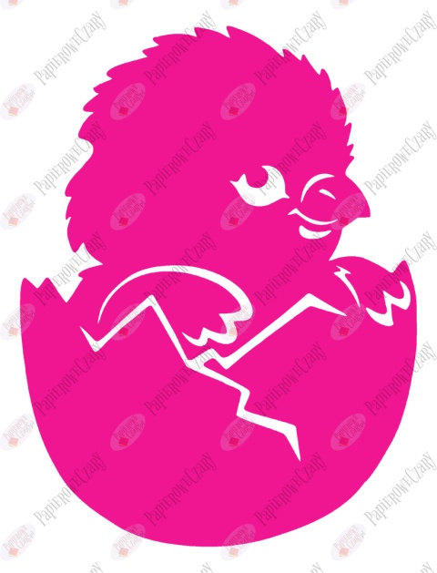 Kurczak 2 Pisklę Dekoracje z papieru