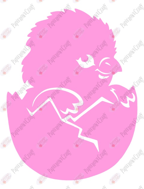 Kurczak 2 Pisklę Dekoracje z papieru