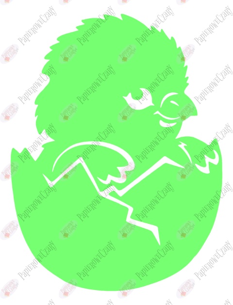 Kurczak 2 Pisklę Dekoracje z papieru