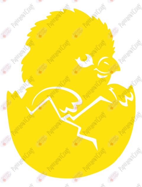 Kurczak 2 Pisklę Dekoracje z papieru