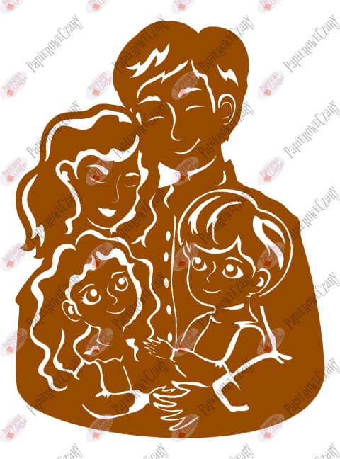 Rodzina 2 Dekoracje z papieru