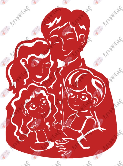 Rodzina 2 Dekoracje z papieru