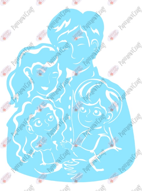 Rodzina 2 Dekoracje z papieru