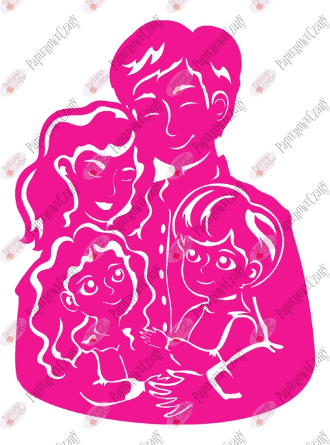 Rodzina 2 Dekoracje z papieru