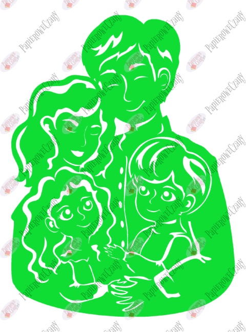 Rodzina 2 Dekoracje z papieru