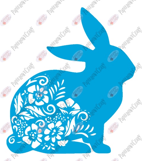 Zając 3 Dekoracje z papieru