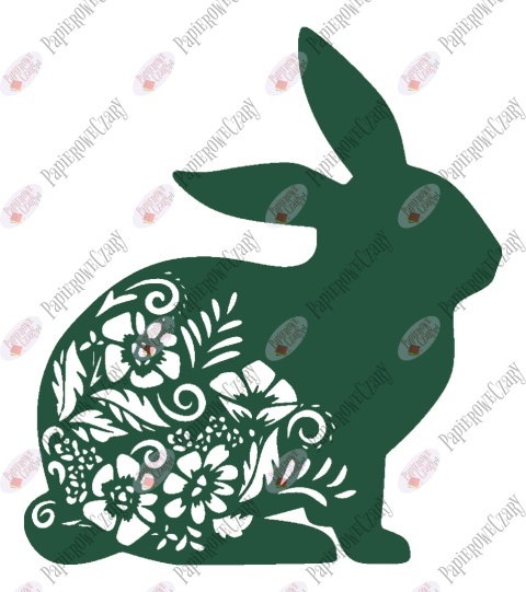 Zając 3 Dekoracje z papieru