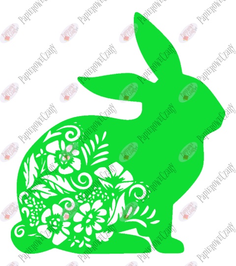 Zając 3 Dekoracje z papieru