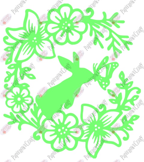 Zając 5 Dekoracje z papieru