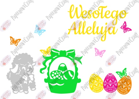 Zestaw 21 Dekoracje z papieru