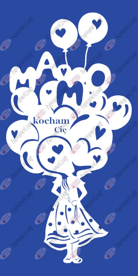 Balony Mama 1 Dekoracje z papieru na Dzień Rodziny Mamy Taty