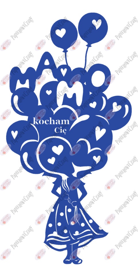 Balony Mama 1 Dekoracje z papieru na Dzień Rodziny Mamy Taty