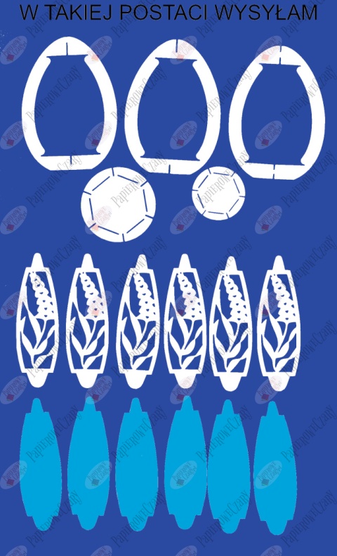 Jajko 101 T 3D Hiacynt Pisanka Dekoracje z papieru