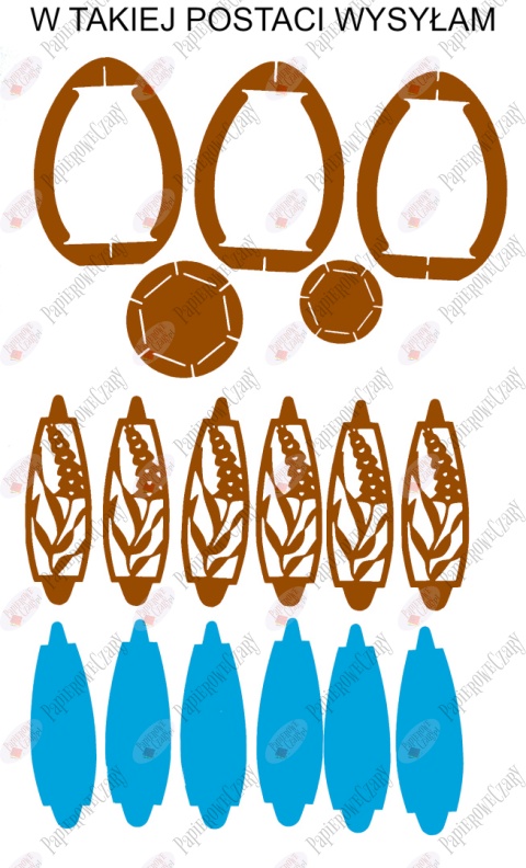 Jajko 101 T 3D Hiacynt Pisanka Dekoracje z papieru