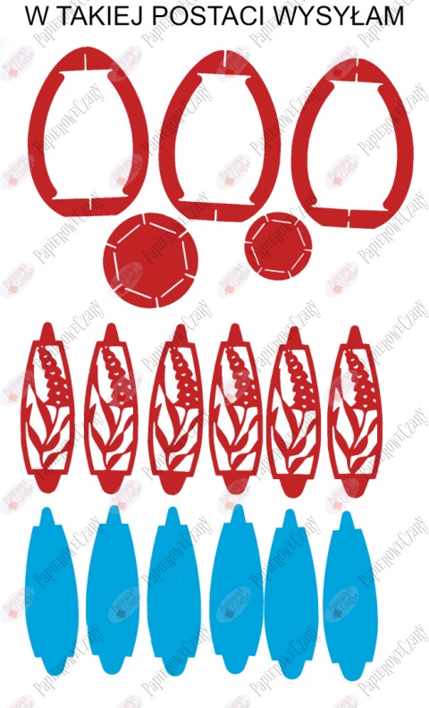 Jajko 101 T 3D Hiacynt Pisanka Dekoracje z papieru