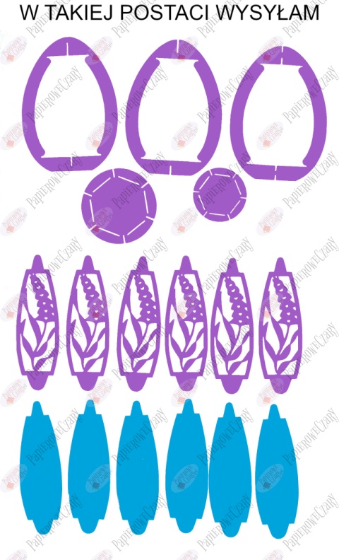 Jajko 101 T 3D Hiacynt Pisanka Dekoracje z papieru