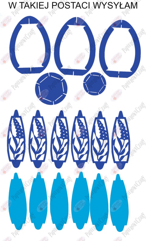 Jajko 101 T 3D Hiacynt Pisanka Dekoracje z papieru