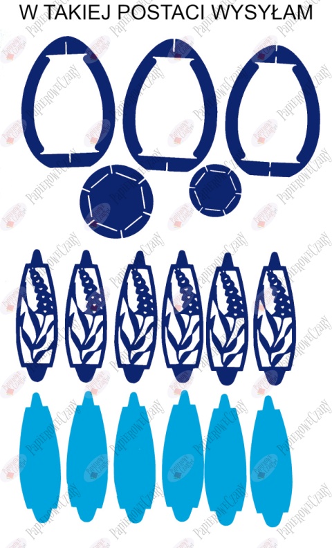 Jajko 101 T 3D Hiacynt Pisanka Dekoracje z papieru