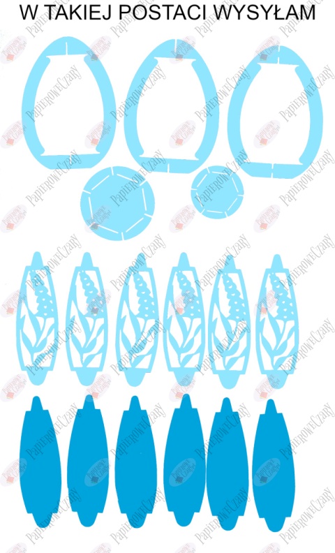 Jajko 101 T 3D Hiacynt Pisanka Dekoracje z papieru