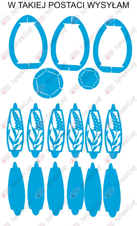 Jajko 101 T 3D Hiacynt Pisanka Dekoracje z papieru