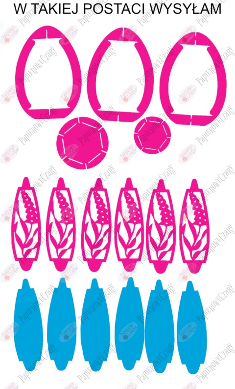 Jajko 101 T 3D Hiacynt Pisanka Dekoracje z papieru