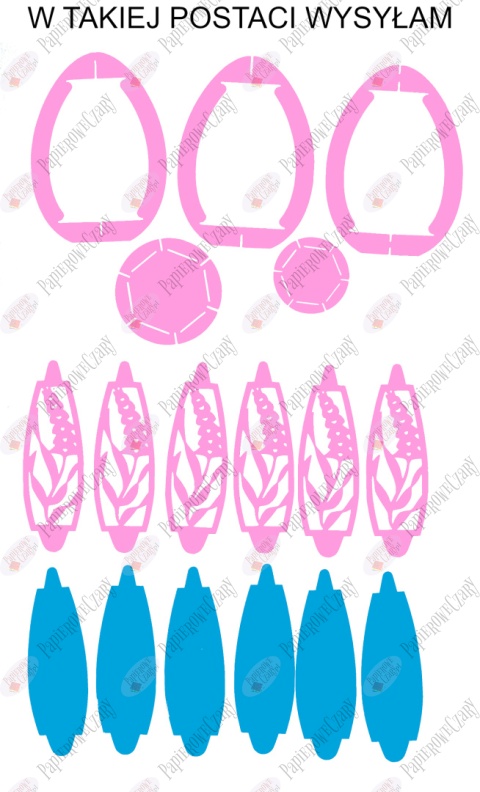 Jajko 101 T 3D Hiacynt Pisanka Dekoracje z papieru