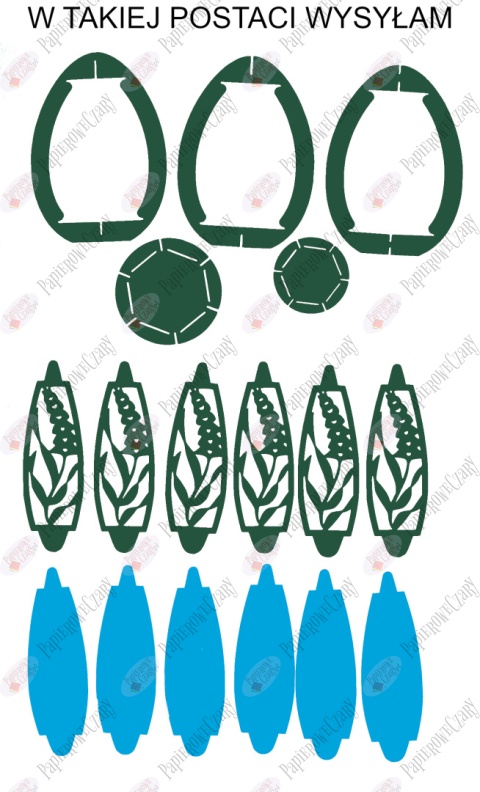 Jajko 101 T 3D Hiacynt Pisanka Dekoracje z papieru