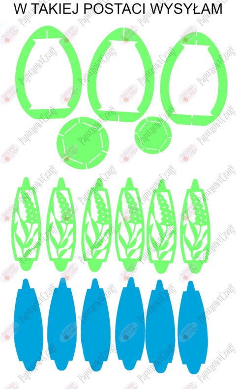 Jajko 101 T 3D Hiacynt Pisanka Dekoracje z papieru