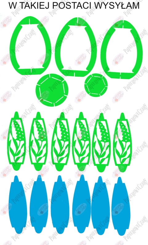 Jajko 101 T 3D Hiacynt Pisanka Dekoracje z papieru