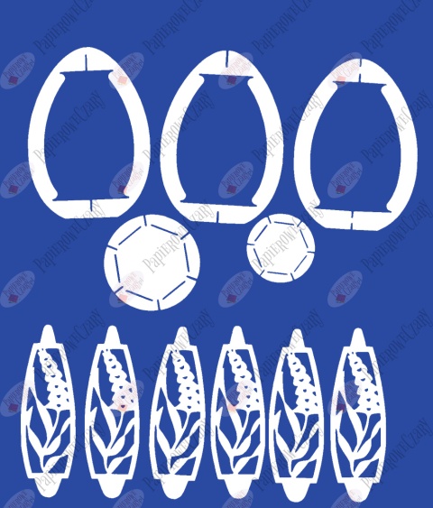 Jajko 101 3D Hiacynt Pisanka Dekoracje z papieru