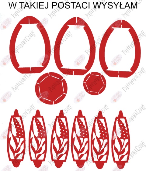 Jajko 101 3D Hiacynt Pisanka Dekoracje z papieru