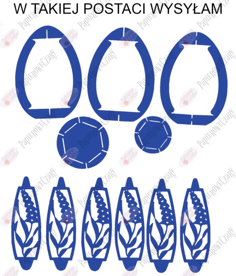 Jajko 101 3D Hiacynt Pisanka Dekoracje z papieru