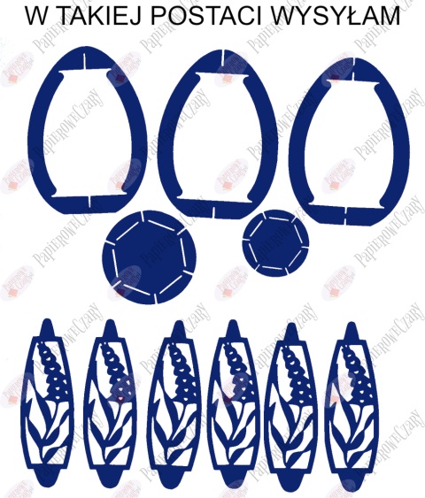 Jajko 101 3D Hiacynt Pisanka Dekoracje z papieru