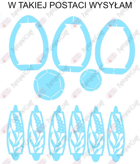 Jajko 101 3D Hiacynt Pisanka Dekoracje z papieru