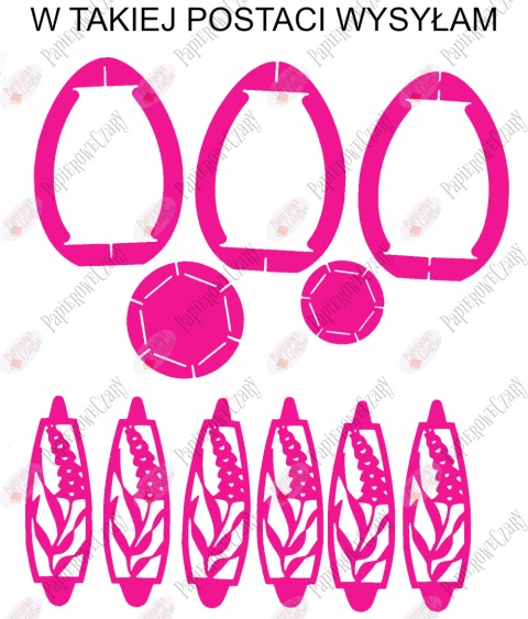 Jajko 101 3D Hiacynt Pisanka Dekoracje z papieru