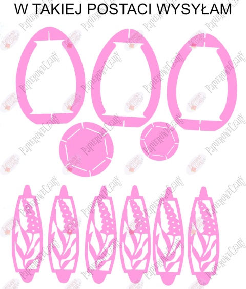 Jajko 101 3D Hiacynt Pisanka Dekoracje z papieru