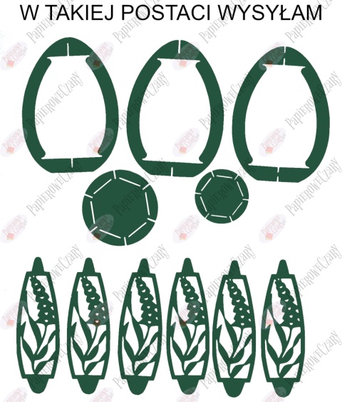 Jajko 101 3D Hiacynt Pisanka Dekoracje z papieru