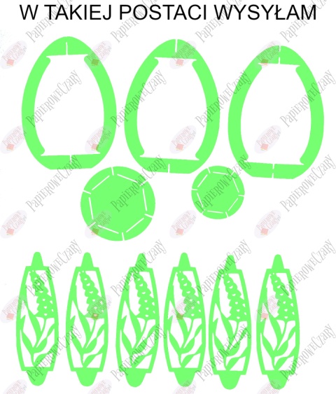 Jajko 101 3D Hiacynt Pisanka Dekoracje z papieru