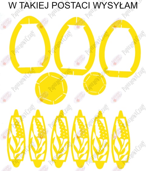 Jajko 101 3D Hiacynt Pisanka Dekoracje z papieru