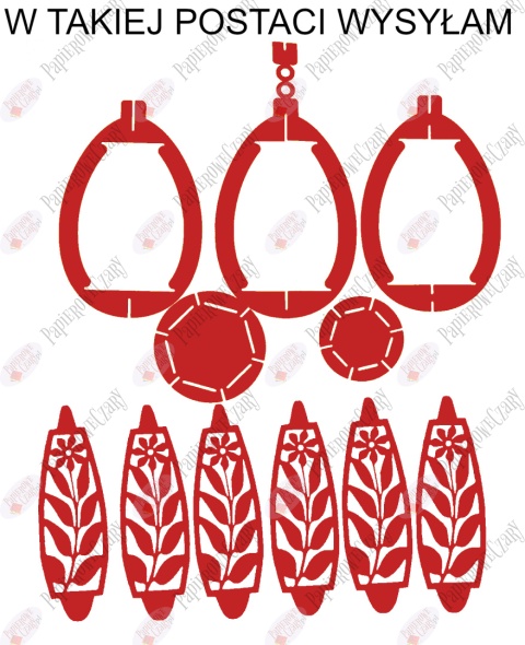 Jajko 102 3D Kwiatek Pisanka Dekoracje z papieru