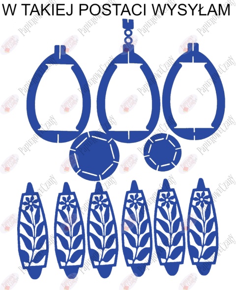 Jajko 102 3D Kwiatek Pisanka Dekoracje z papieru