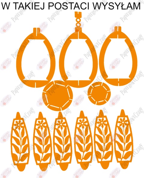 Jajko 102 3D Kwiatek Pisanka Dekoracje z papieru