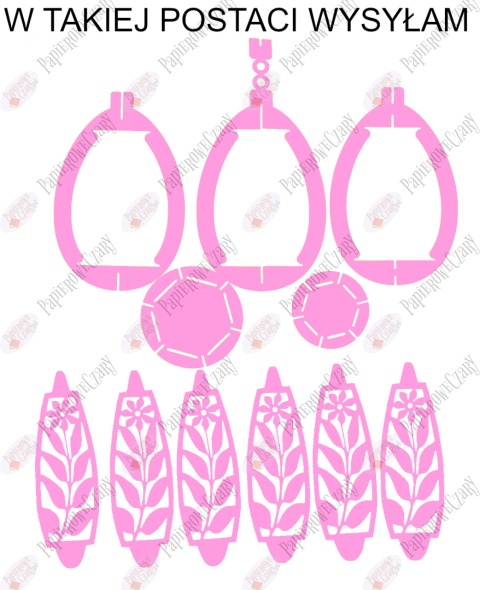 Jajko 102 3D Kwiatek Pisanka Dekoracje z papieru